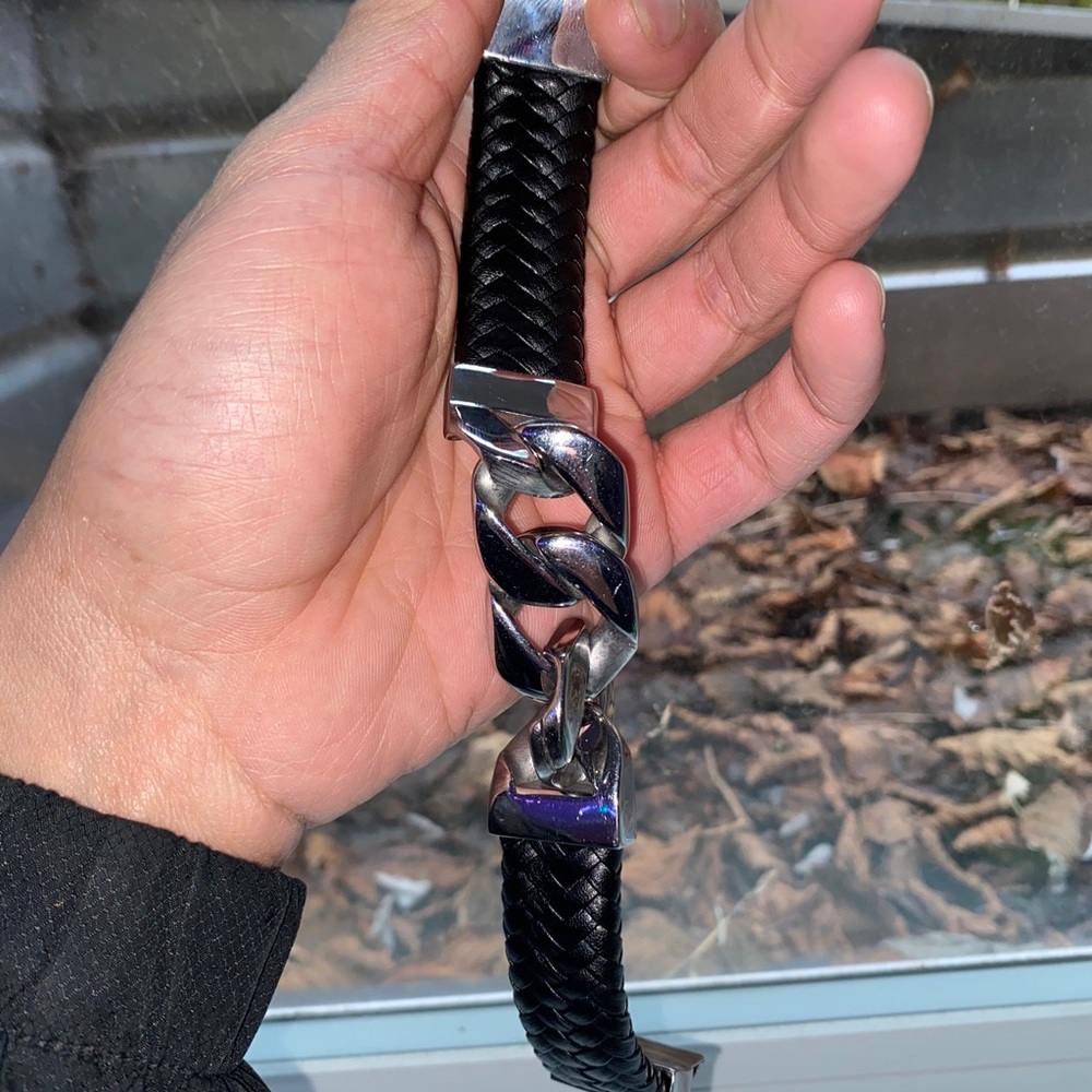 Stainless steel unisex bracelet